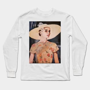 Audrey Hepburn Painting Long Sleeve T-Shirt